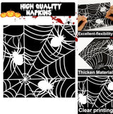 50 Guests Halloween Spider Web Plates and Napkins Party Supplies