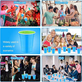 120 pcs 12 oz lake blue plastic cups Gender Reveal Plastic cups blue