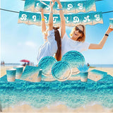 Beach Party Supplies 142Pcs Ocean Waves Birthday Party Supplies