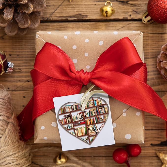 Book Ornaments for Christmas Tree - Book Lovers Gifts for Women -