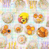 452 Pcs Easter Party Supplies for 50 Guest Pastel Easter Bunny Paper