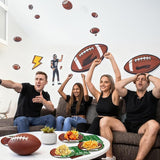 Football Plates and Napkins 150Pcs Football Party Supplies Kit