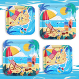 80 PCS Beach Theme Party Supplies Set Ultimate Summer Pool Pack with