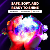 Kangaroo 24 Pack LED Light up Rings for Kids Bulk - Flashing Colorful