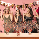 3 Pcs 30th Rose Gold Birthday Decorations for Table Centerpieces