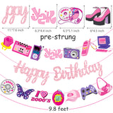 Y2k 2000s Birthday Party Banners Hot Girls Pink Birthday Party