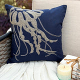 The HomeCentric Navy Blue Decorative Pillowcases Pack of 2, 16x16 inch