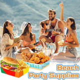 36 Pack Beach Party Supplies Large 5 lb Beach Pool Plates Trays