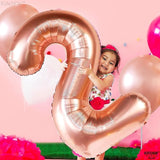 KatchOn, Rose Gold Number 2 Balloon - 40 Inch | Mylar Rose Gold 2
