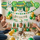 St Patricks Day Decorations Paper Lanterns 8 Round Hanging Green