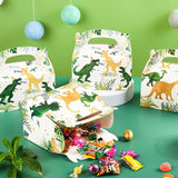 DjinnGlory 36 Pack Dinosaur ROAR Treat Boxes Gable Boxes Party Favor