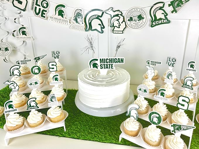 Michigan State Party Supplies for MSU Football, Birthday Gift,