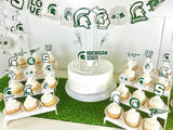 Michigan State Party Supplies for MSU Football, Birthday Gift,