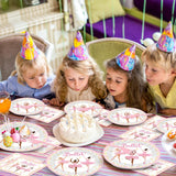 Qyeahkj 100 Pcs Ballerina Birthday Party Decorations for Ballet Plates