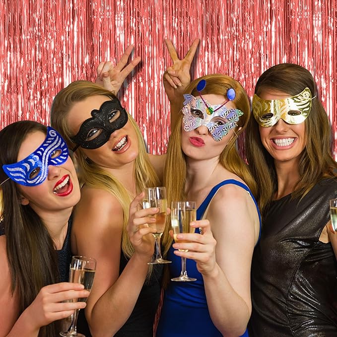 Rose Gold Party Decor 3 Pack - Bachelorette & Birthday Backdrop -