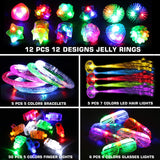 78PCs LED Light Up Toy Party Favors/Supplies Bulk Glow In The Dark For