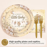 96Pcs Neutral Boho Baby Shower Party Decorations A Sweet Little Baby