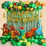 Dinosaur Theme Birthday Party Decorations Green Dino Party Decor for