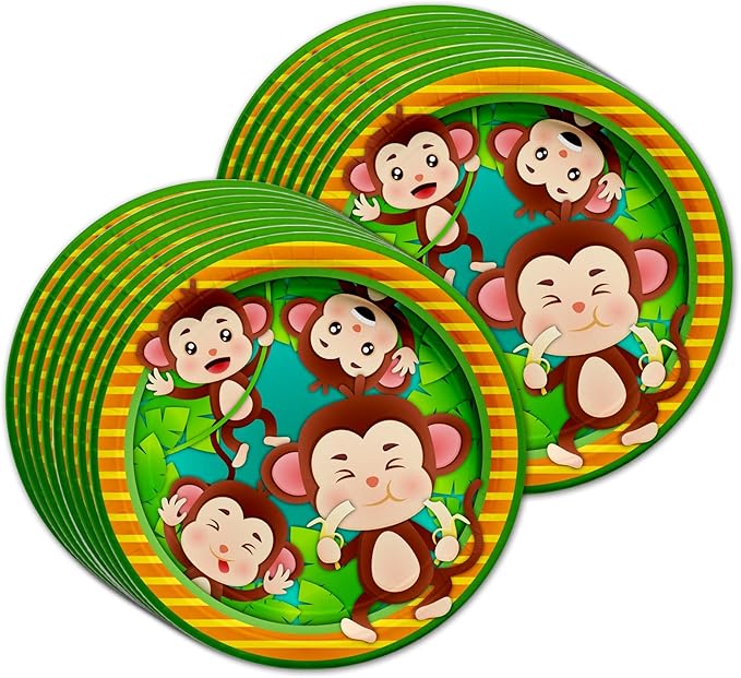 Monkey Birthday Party Supplies Jungle Animal Party Supplies Zoo