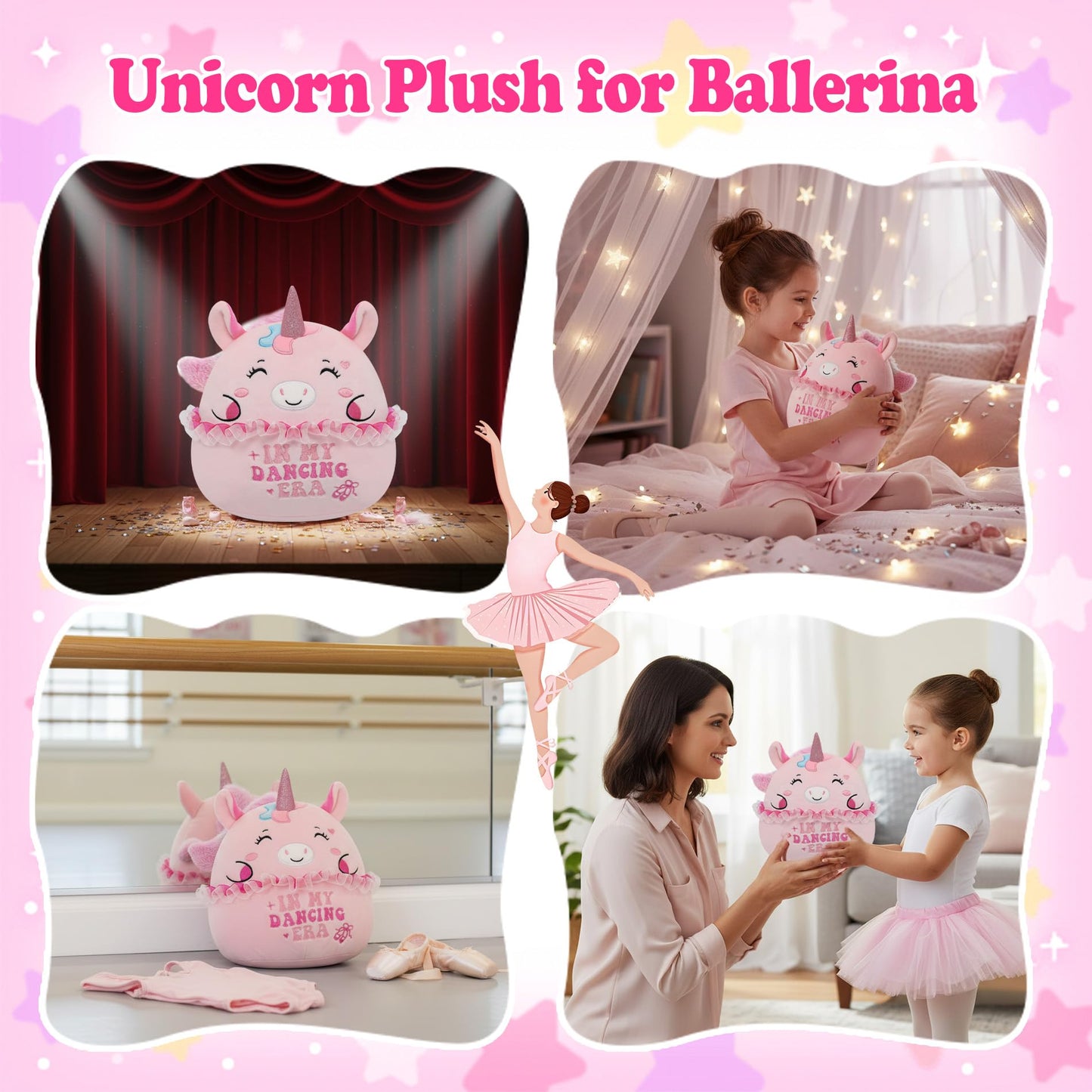 Unicorn Stuffed Animal Ballet Plush - Dancing Ballerina Unicorn Plush