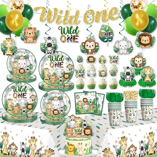 Xynic 211 Pcs Wild One Birthday Decorations Wild One 1st Birthday