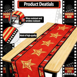 2 Pcs 13 x 72 Inch Movie Night Table Runner for Movie Night