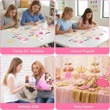 24 Sets Princess Party Favors DIY Wooden Painting Crafts Kit with
