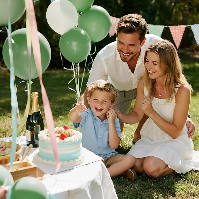 Sage green Balloons 100 Pack 12 inch Round Helium Olive Green