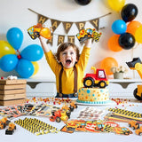 192Pcs Construction Party Favors Excavator Tractor Theme School
