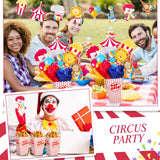 Weekgrat 6 Sets Circus Carnival Party Centerpieces Decorations Circus