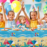 Beach Theme Party Supplies Summer Pool Pack Includes Paper Dinner