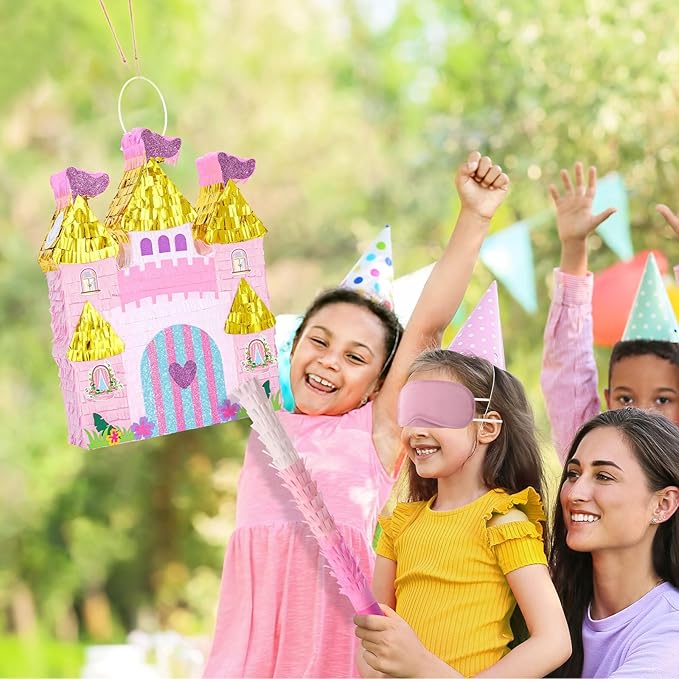 Princess Castle Piñata Princess Birthday Party Decorations Pink