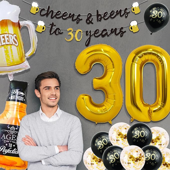 30th Birthday Decorations for Him 30 Birthday Decorations for her