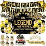 Elegant gold Retirement Decorations Kit for Women ang man Features