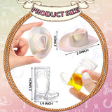 Vesici 20 Pcs Mini Cowboy Boot Shot Glasses Western Cowgirl Shot Boot