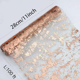 Snowkingdom Rose Gold Table Runner 11 Inch x 100 Feet Glitter Sequin