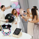 63 Pcs Gender Reveal Baby Shower Guest Book Alternatives Set Baby