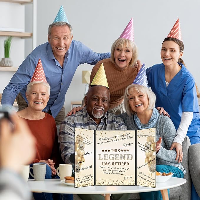 Black Gold Retirement Party Decorations This Legend Has Retired