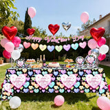 Valentines Day Party Decorations Black Happy Valentine's Day Plates