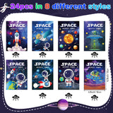 24 Pcs Outer Space Activity Book for Kids Astronaut Solar System