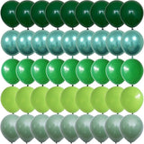 Togvu Green Balloons, 60 Packs 12 Inch Different Shades Dark Emerald