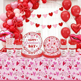 194 Pcs Galentines Day Party Plates Set Happy Galentine's Day