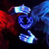 JOYIN Halloween Led Mask, Light Up Mask and Gloves for Cosplay Costume