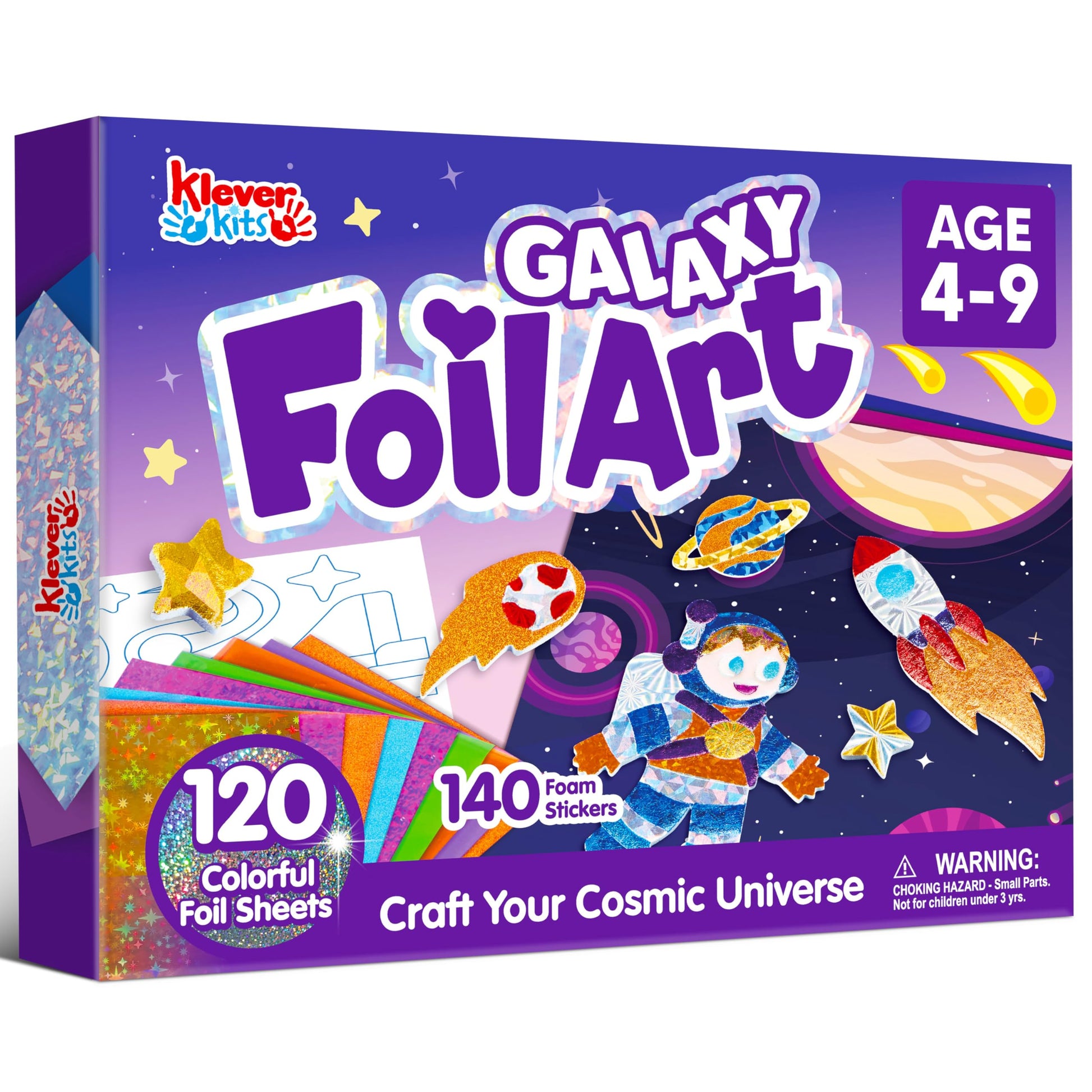 Klever Kits Outer Space Foil Art Kit for Kids - Arts & Crafts