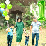 KatchOn, Light Green Number 1 Balloon - 40 Inch | Mylar Foil Balloon