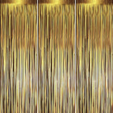 Voircoloria 3 Pack 3.3 x 8.2 ft Matte Dark Gold Foil Fringe Backdrop