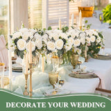 8 Bundles Artificial Peonies Flowers Boho Faux Flowers Arrangements