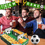 1 Pack Soccer Food Serving Tray Soccer Party Supplies Kits Large