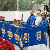 QZYL 4 Pack Graduation Decorations 2026, 54" x 108" Blue and Gold