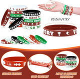 110 Pcs Football Party Favors Drawstring Backpack with Keychains